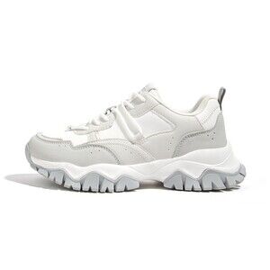 Chunky Sneakers Fashion Platform Retro Tennis Sneaker, sz 10, 10M